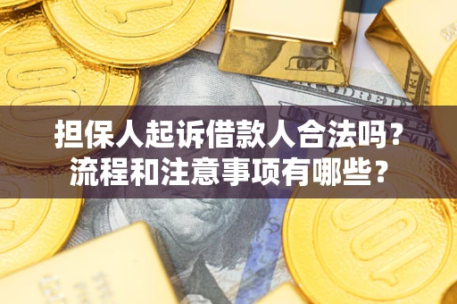 武汉担保人起诉借款人合法吗？流程和注意事项有哪些？