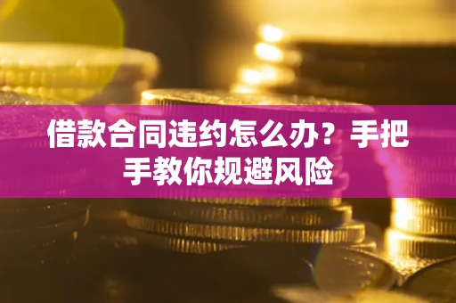 武汉借款合同违约怎么办？手把手教你规避风险