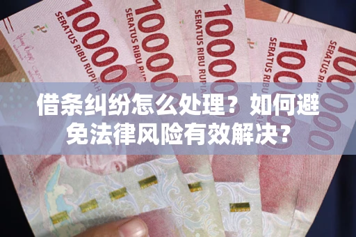武汉借条纠纷怎么处理？如何避免法律风险有效解决？