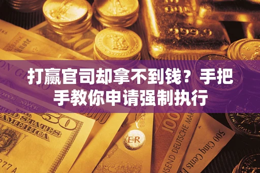 武汉打赢官司却拿不到钱？手把手教你申请强制执行