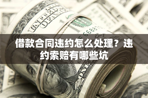 武汉借款合同违约怎么处理？违约索赔有哪些坑