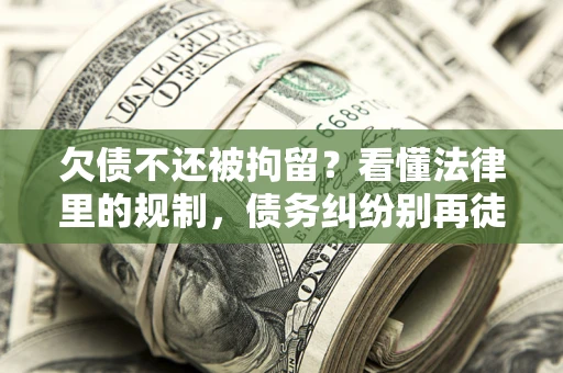 武汉欠债不还被拘留？看懂法律里的规制，债务纠纷别再徒劳奔波