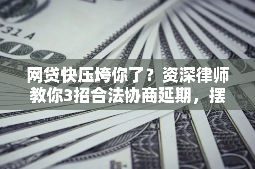 武汉网贷快压垮你了？资深律师教你3招合法协商延期，摆脱暴力催收！