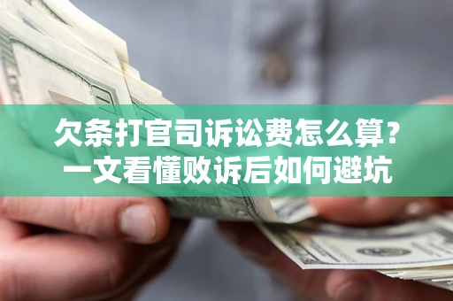武汉欠条打官司诉讼费怎么算？一文看懂败诉后如何避坑