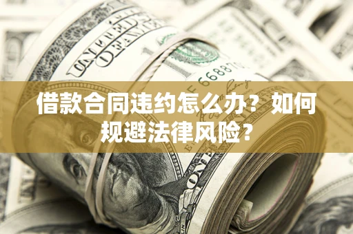 武汉借款合同违约怎么办？如何规避法律风险？